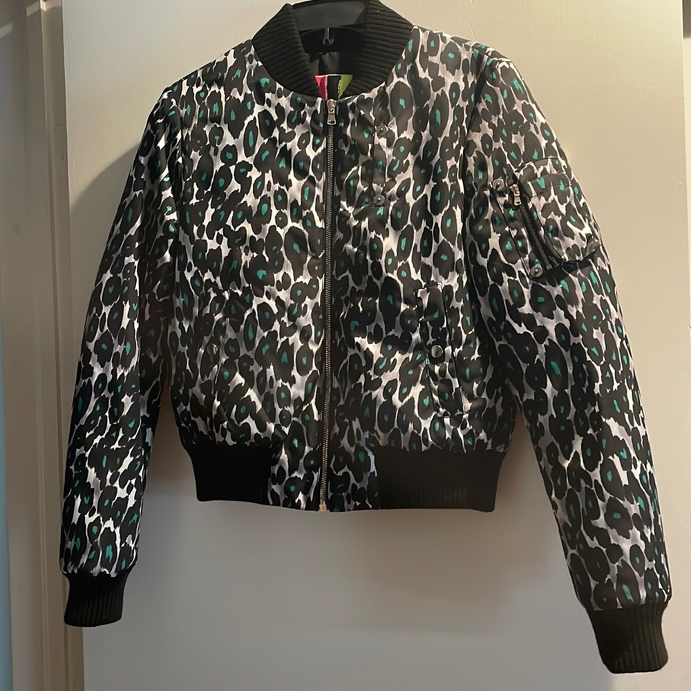 MSGM Leopard Bomber Jacket